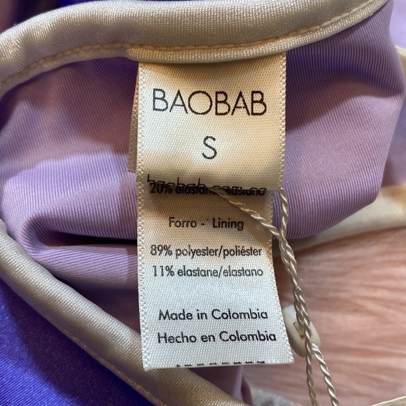 NWT Baobab Kira Berry One Piece Halter Swimsuit sz S - Picture 3 of 14